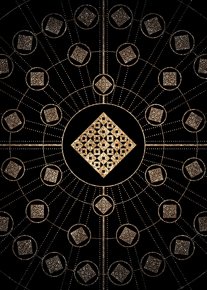 Black and Gold Magic Seal