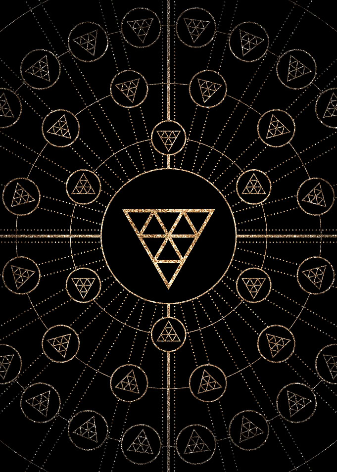 Black and Gold Magic Seal