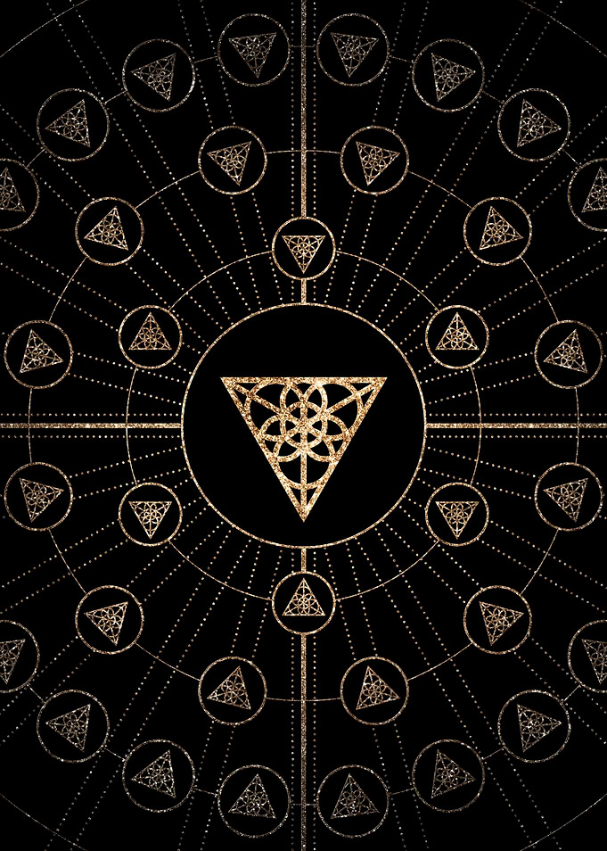 Black and Gold Magic Seal