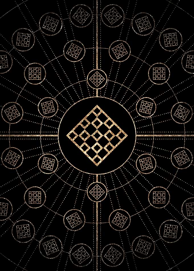 Black and Gold Magic Seal