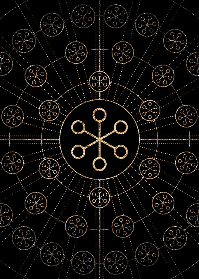 Black and Gold Magic Seal