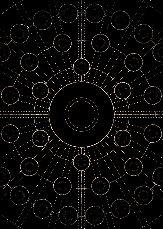 Black and Gold Magic Seal