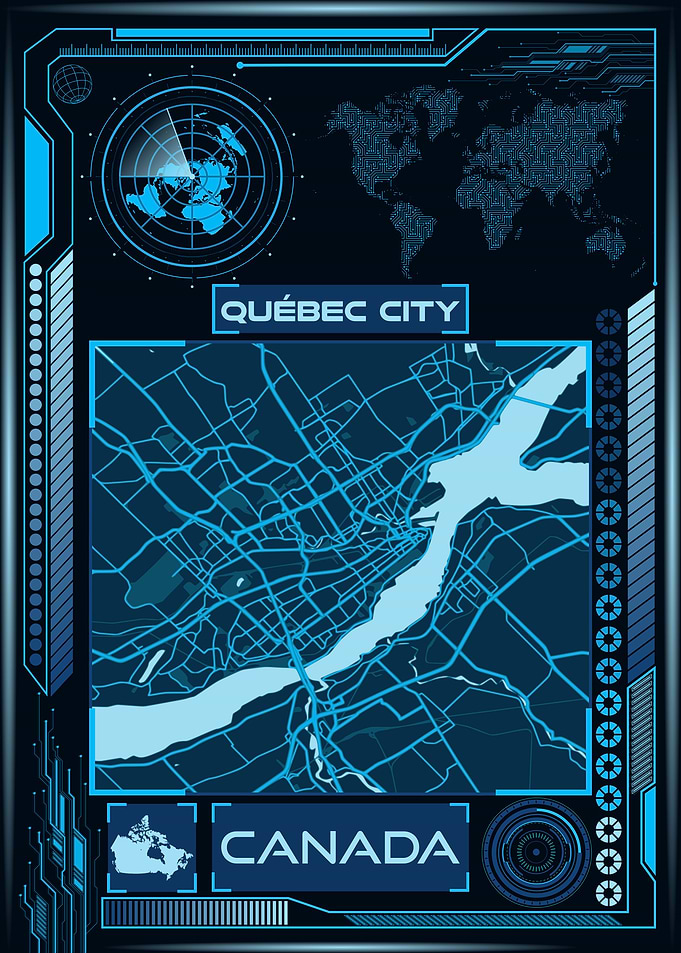 QUEBEC CITY MAP CANADA