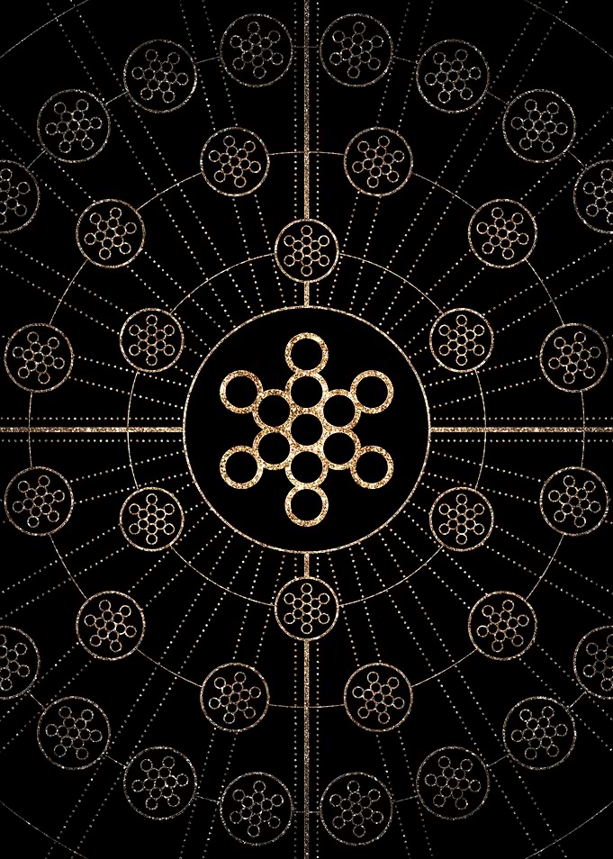 Black and Gold Magic Seal