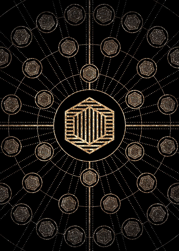 Black and Gold Magic Seal