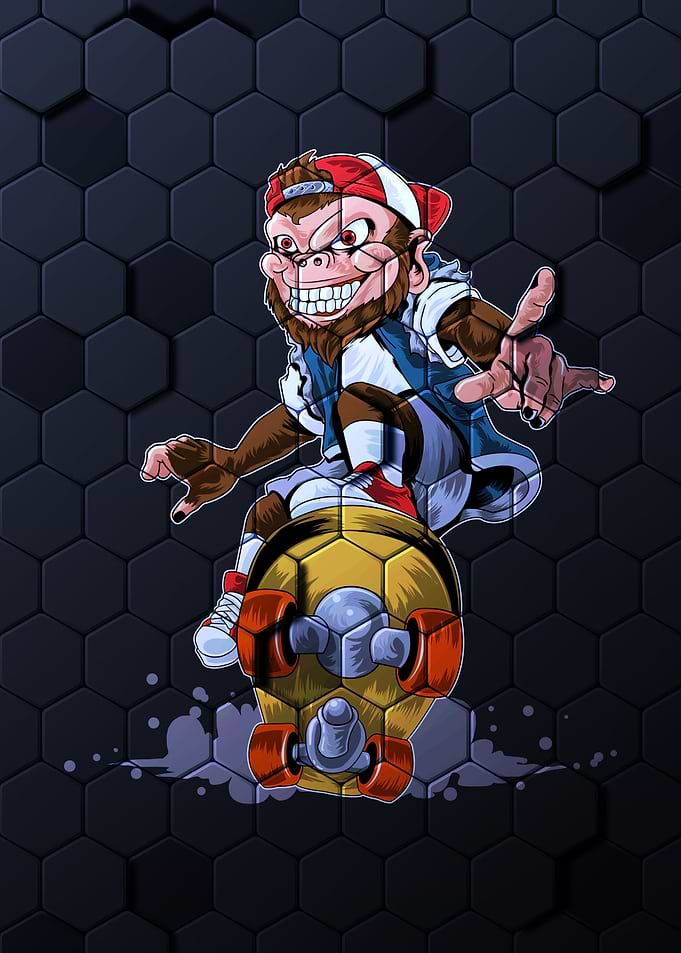 Monkey Skateboard