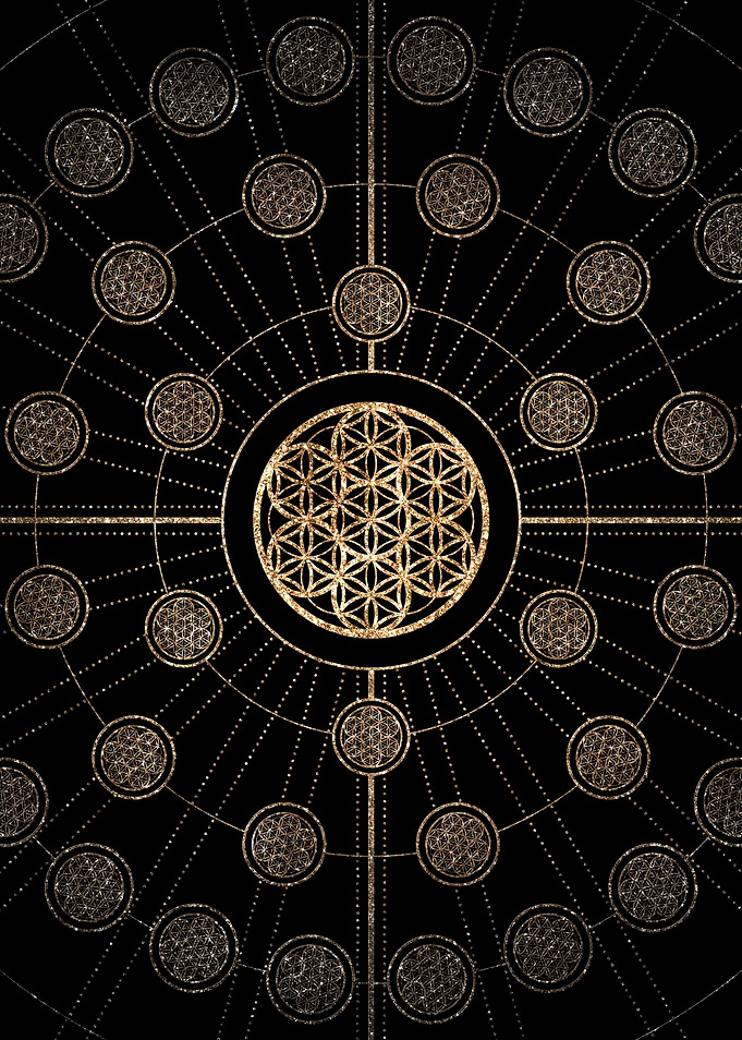 Black and Gold Magic Seal