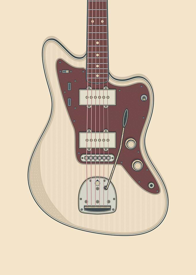 Olympic White JM Guitar