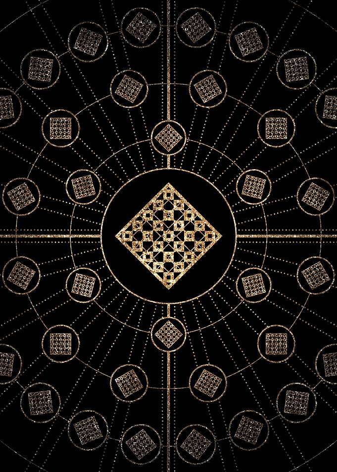 Black and Gold Magic Seal