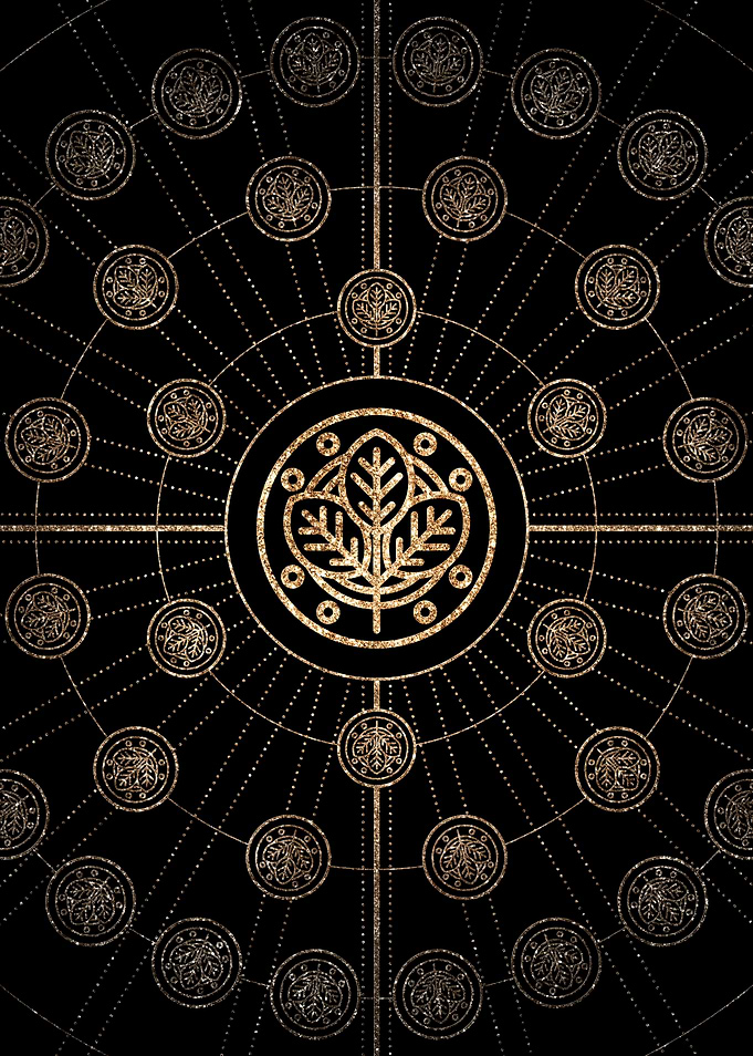 Black and Gold Magic Seal