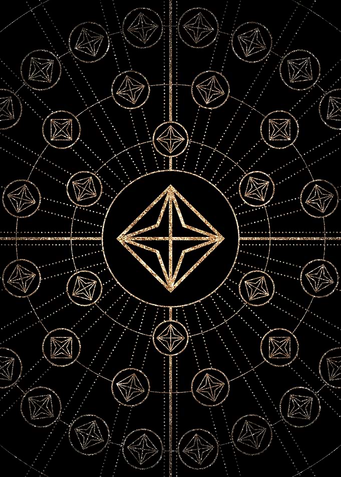 Black and Gold Magic Seal