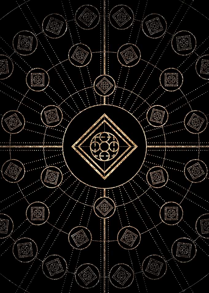 Black and Gold Magic Seal
