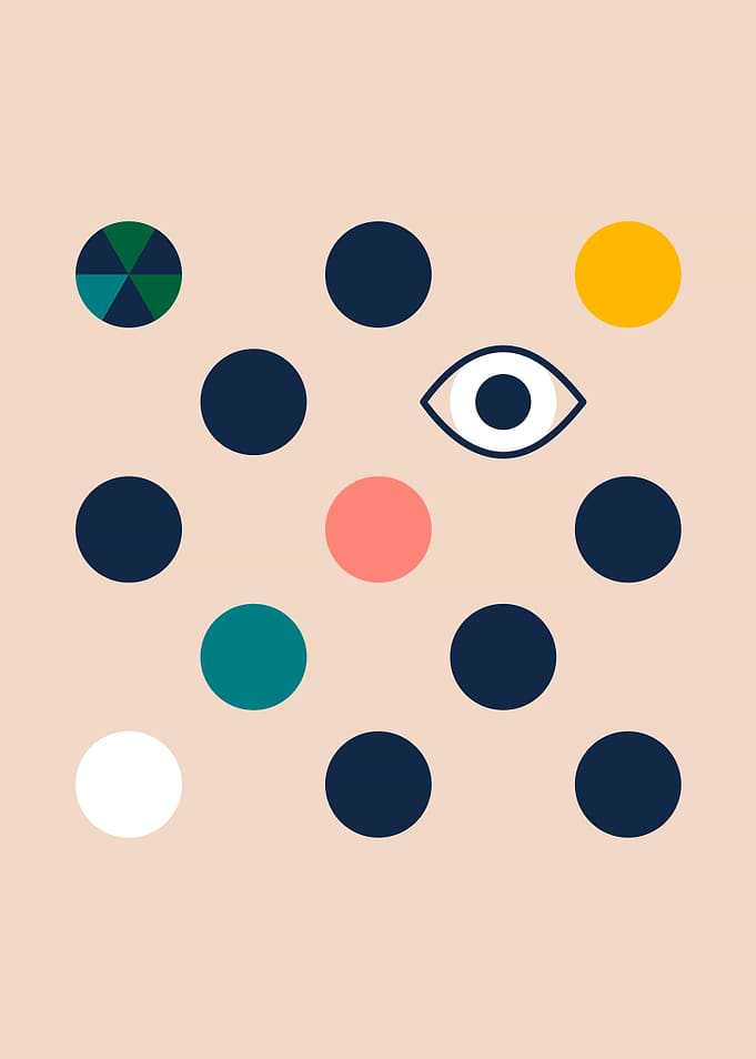 polka eye dot