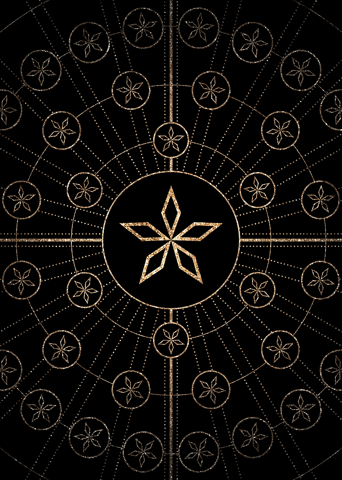 Black and Gold Magic Seal