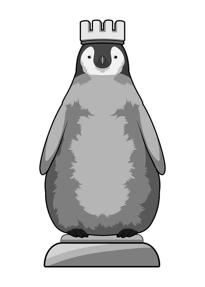 Penguin Chess piece King