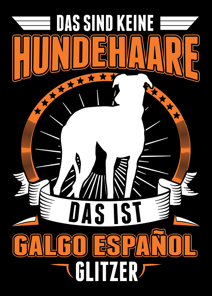 Galgo Espaol Glitzer Span