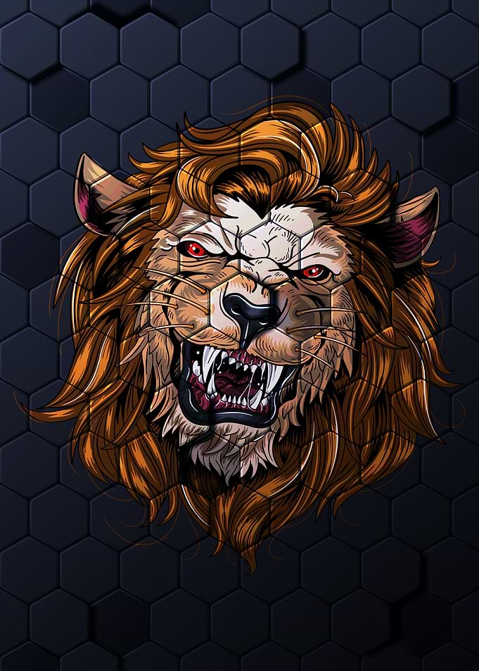 Angry Lion