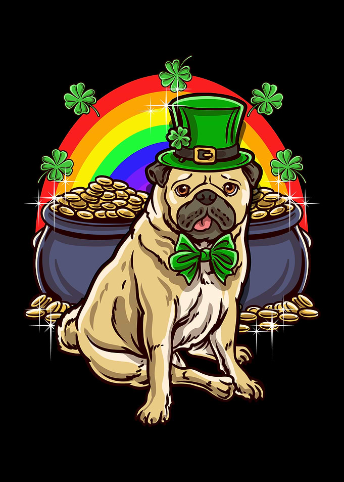 Saint Pattys Day Dog Irish
