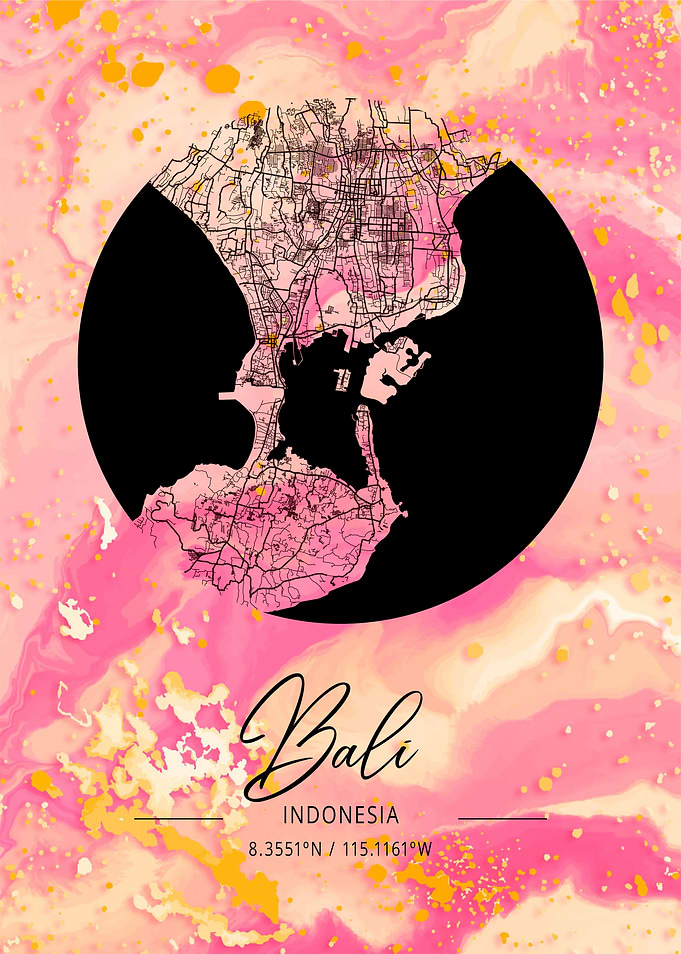 Bali Map Indonesia