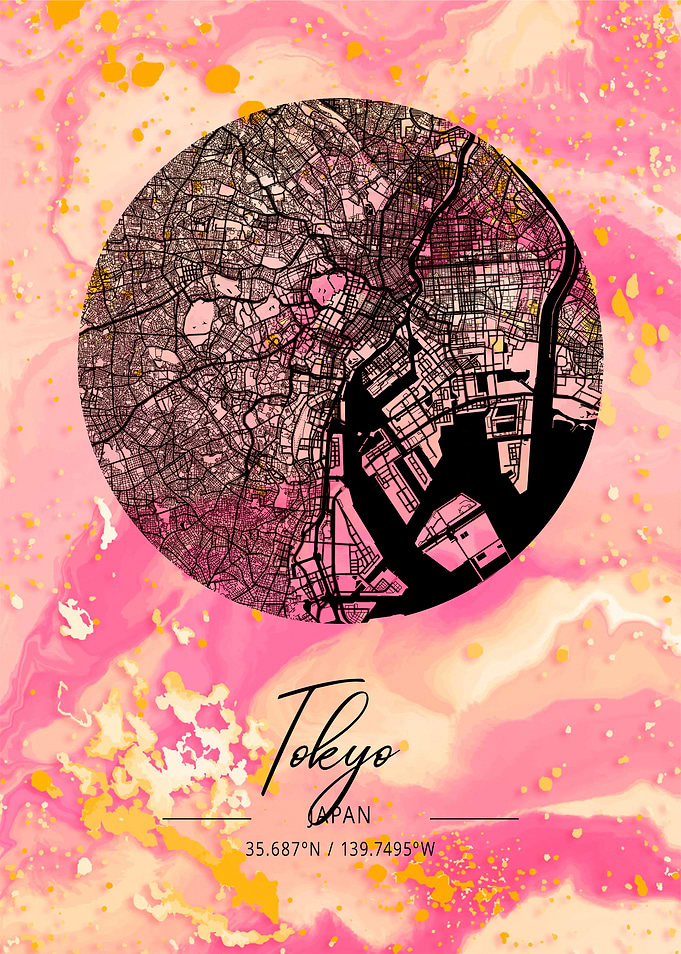 Tokyo City Map Japan