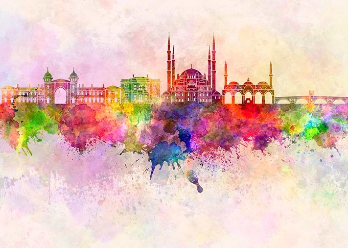 Edirne skyline