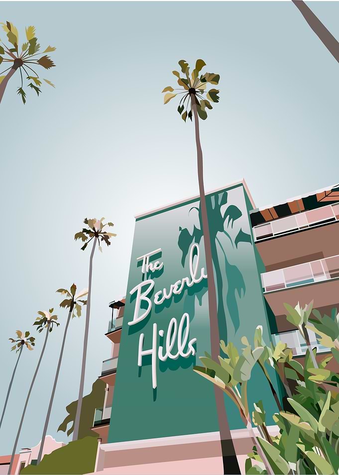 Beverly Hills Illustratio