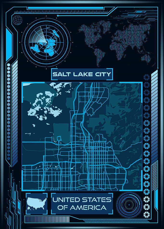 SALT LAKE CITY MAP USA