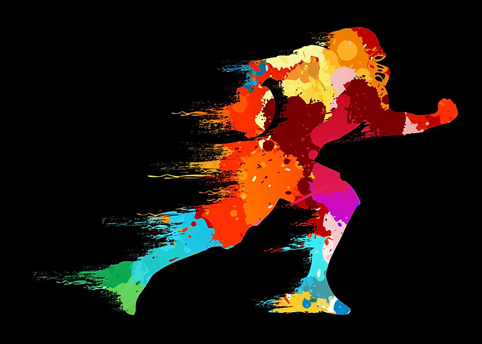 Colorful American Football