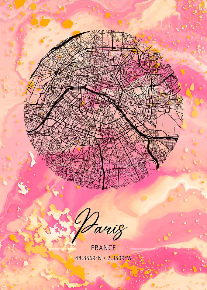Paris City Map France