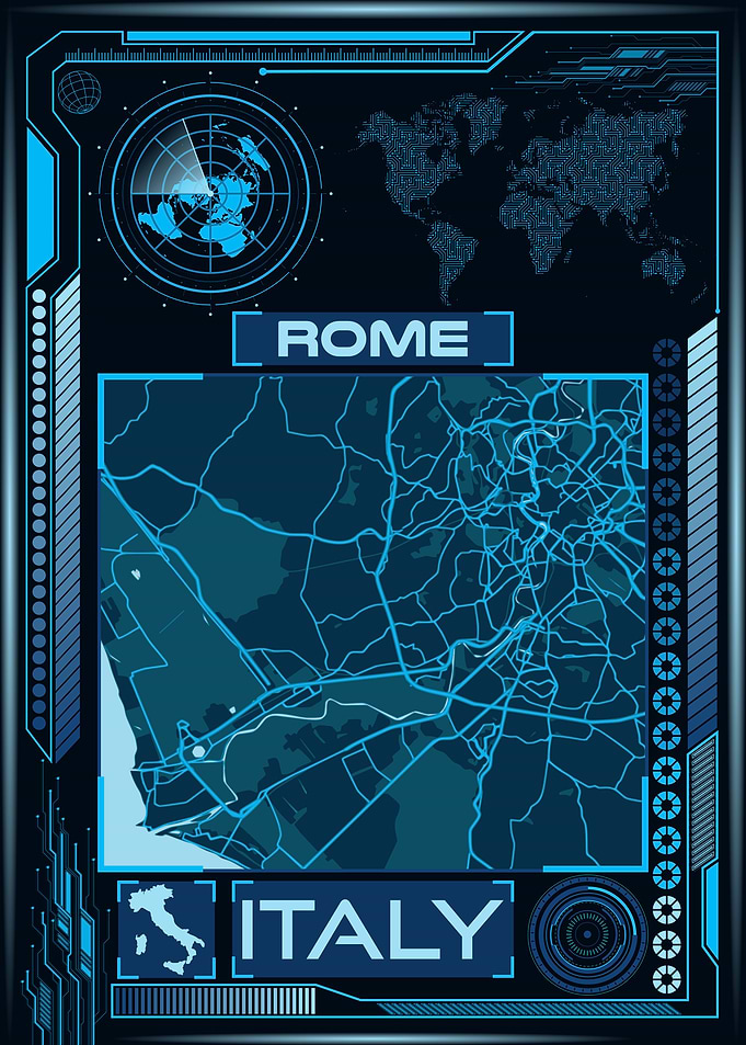 ROME MAP ITALY