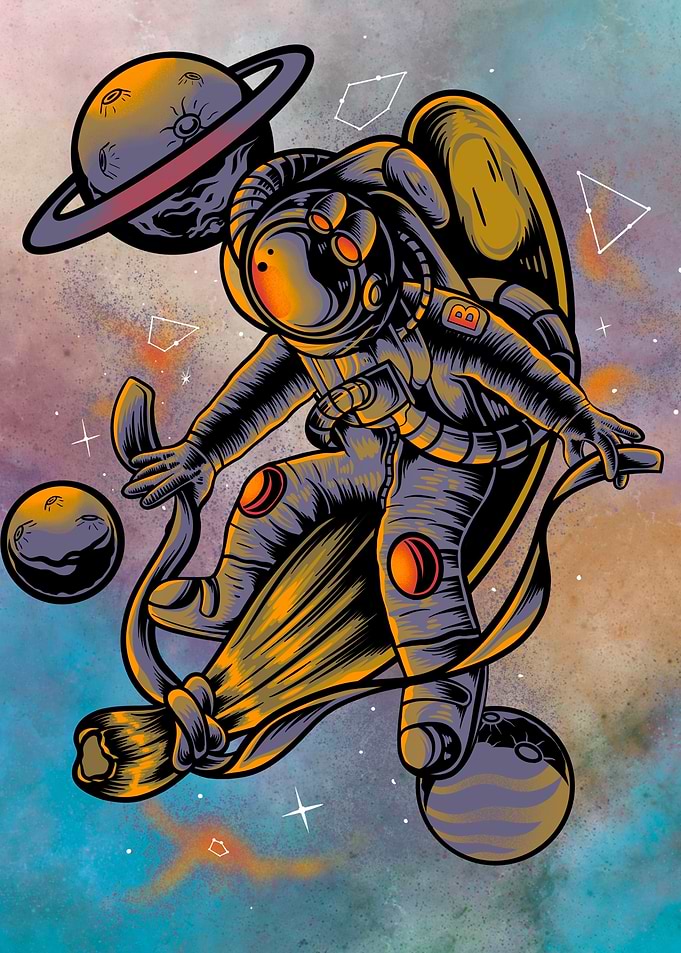 banana astronaut