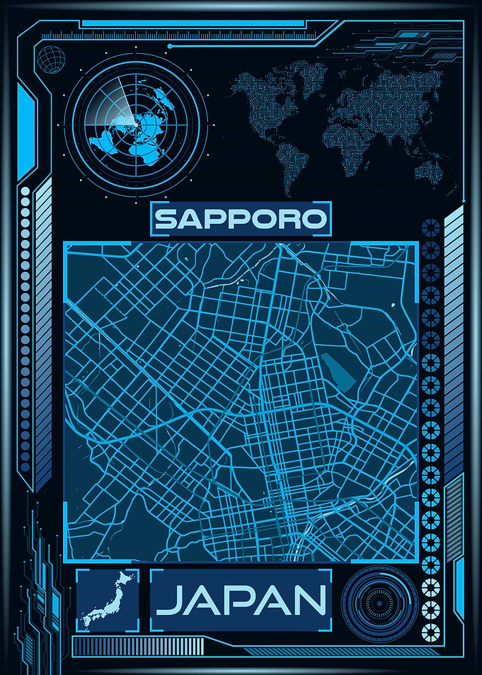 SAPPORO MAP JAPAN