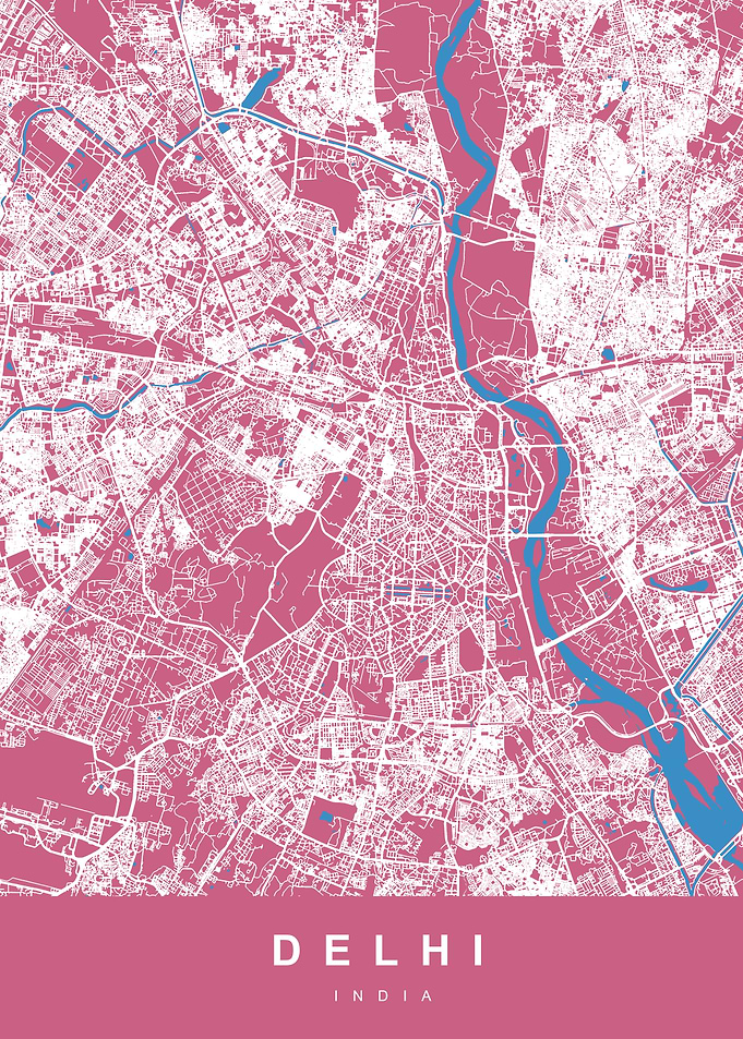 DELHI Map INDIA