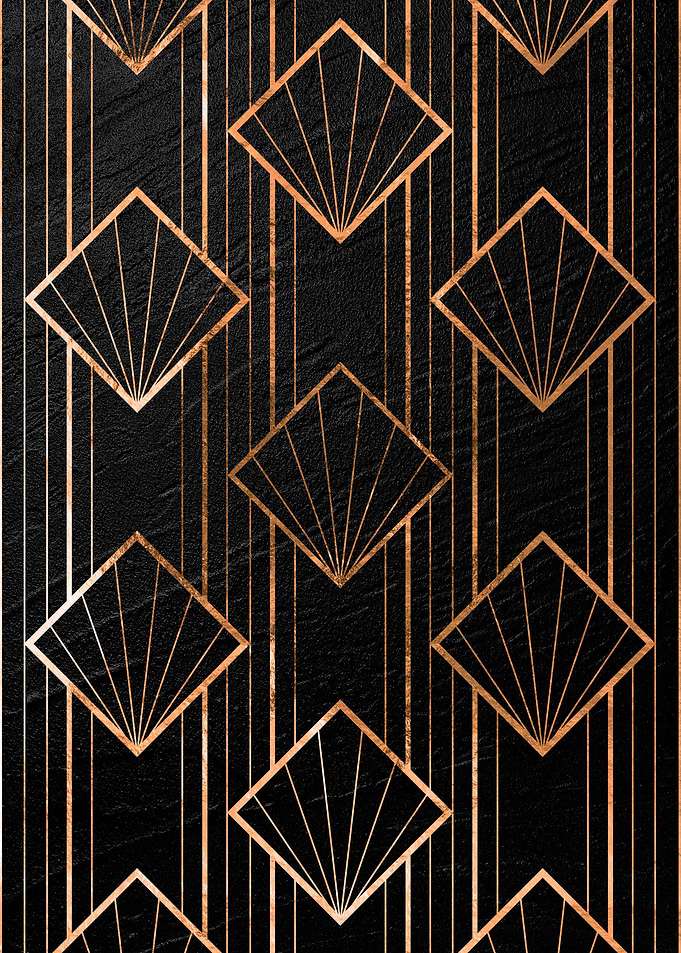 Gold Art deco