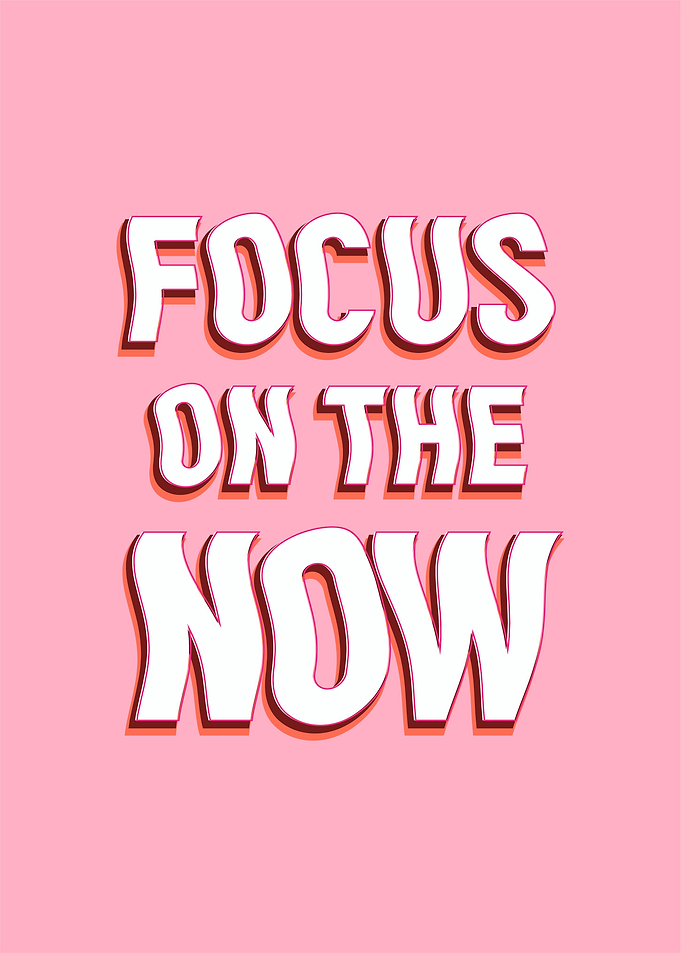 Focus on the now pink