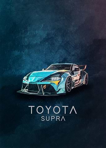 Toyota Supra Low Poly