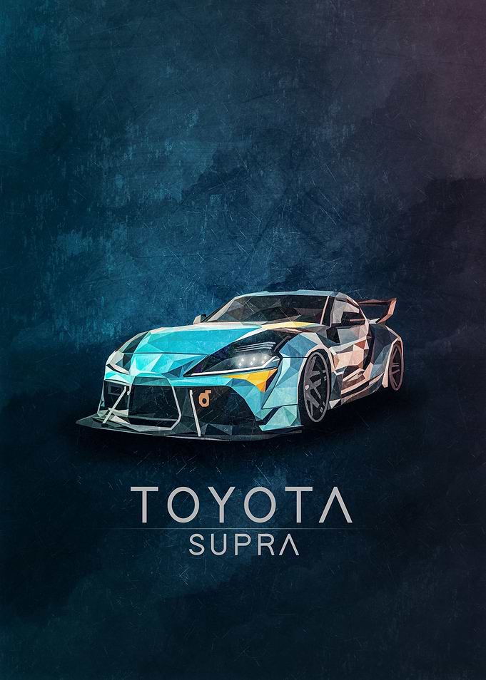Toyota Supra Low Poly
