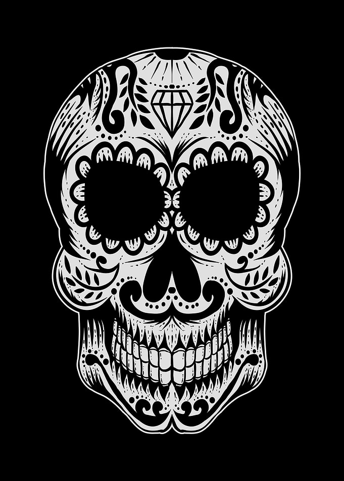 Mexican skull decoration
