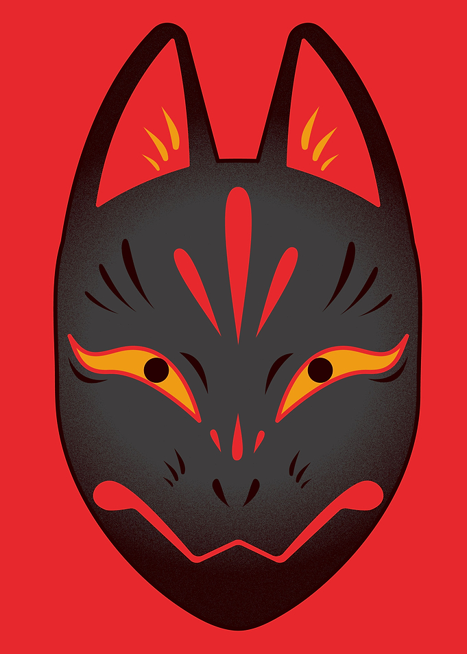 Japanese Kitsune Mask