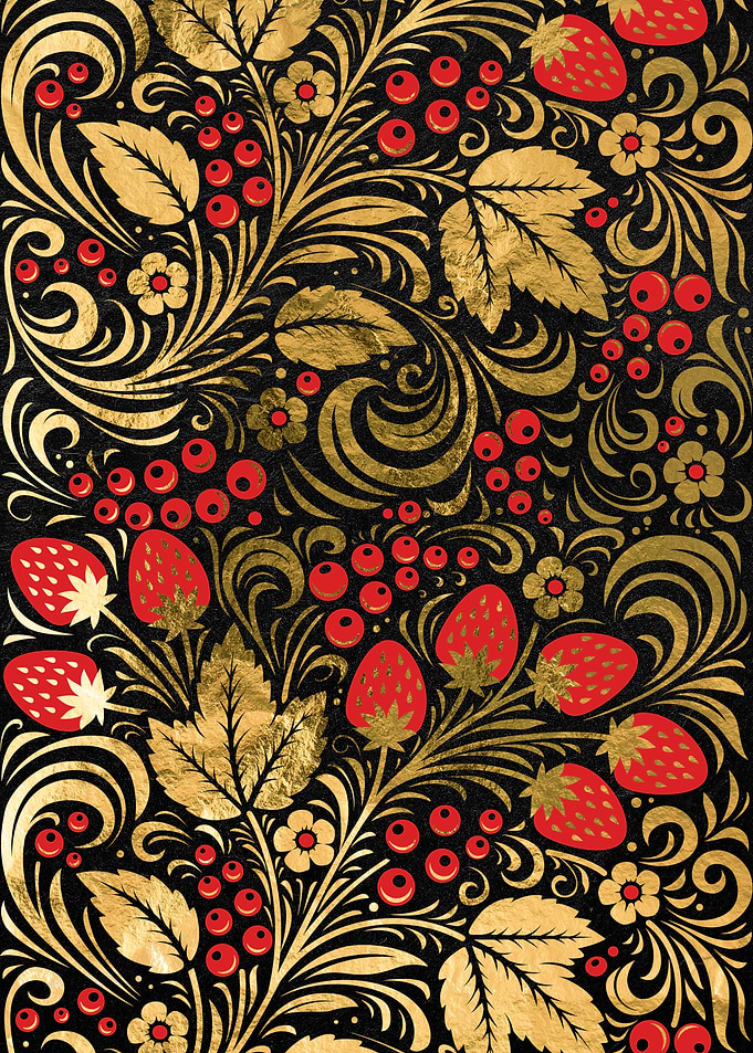 Gold Russian Khokhloma