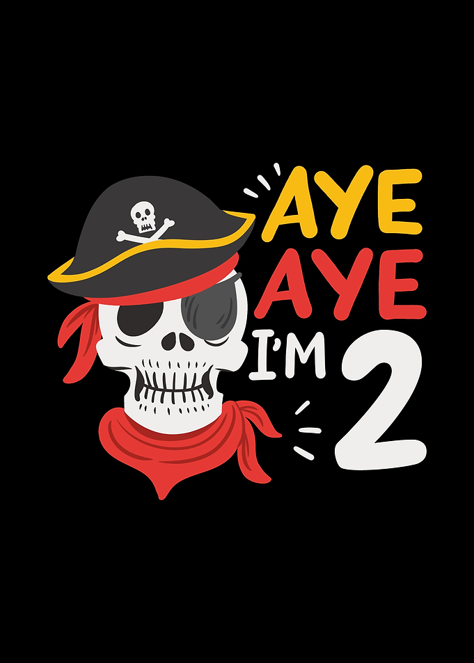 2nd Birthday Pirate