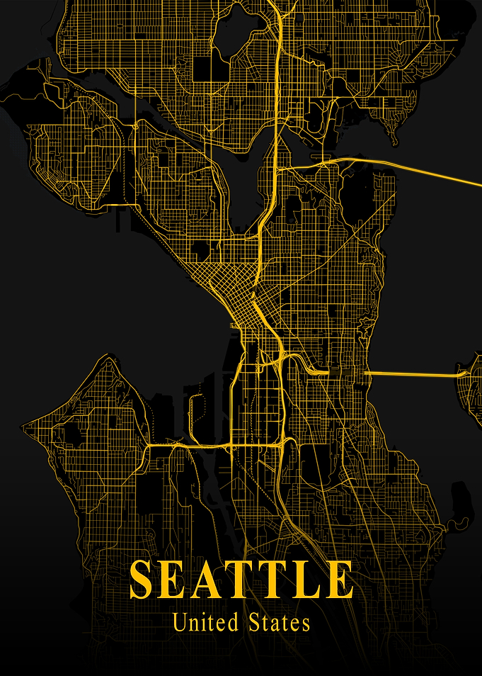 SEATTLE GOLD CITY MAP