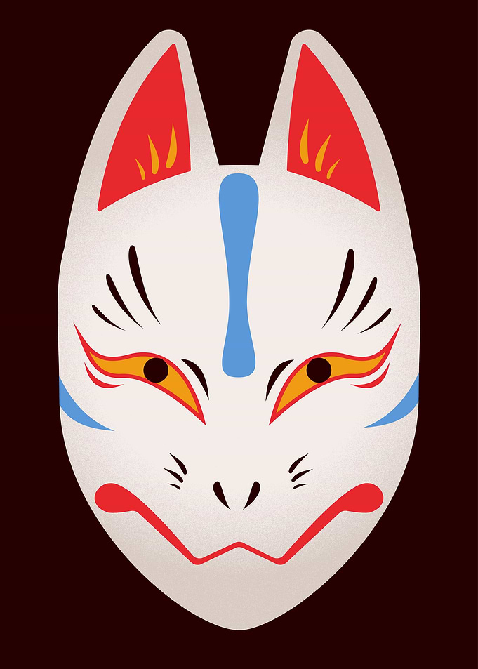 Kitsune Fox Mask