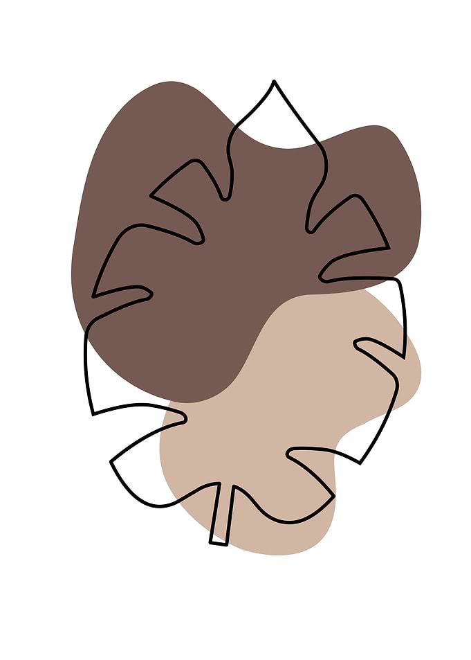 Tropical contemporary leaf