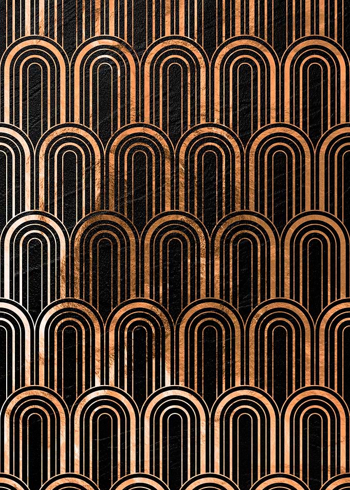 Gold Art deco