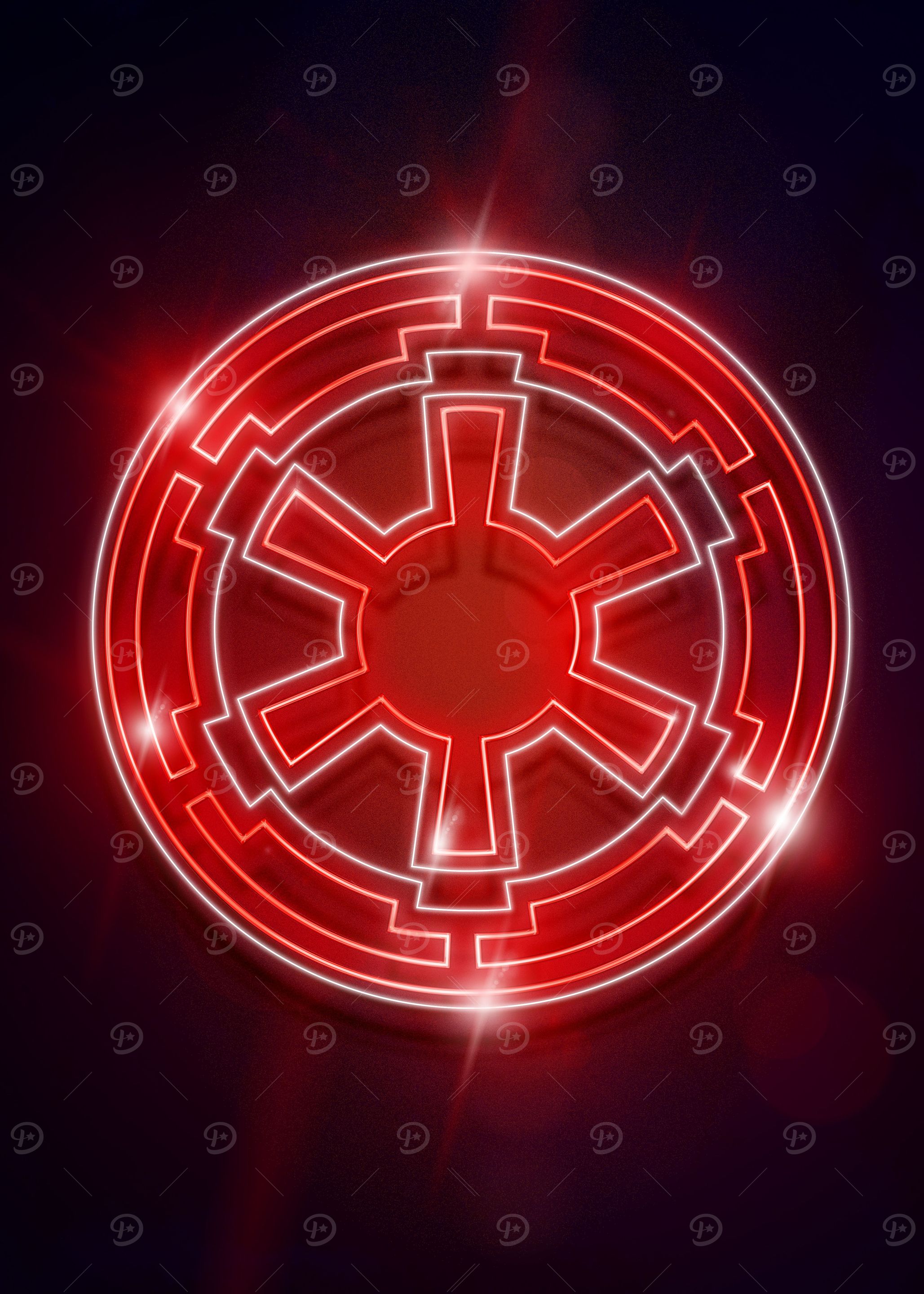 Galactic Empire Crest neon