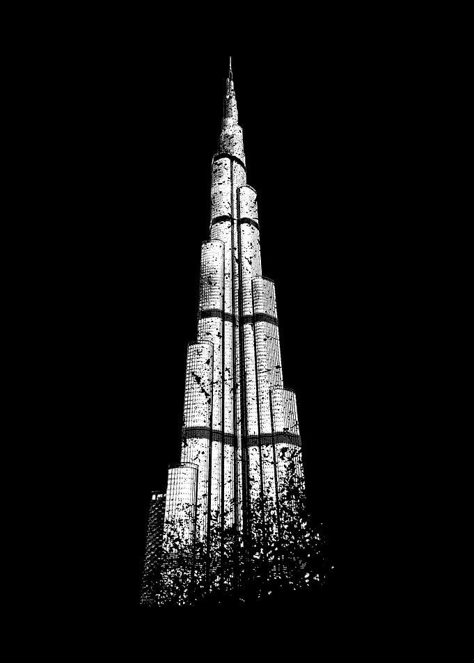 Dubai Burj Khalifa Skyline