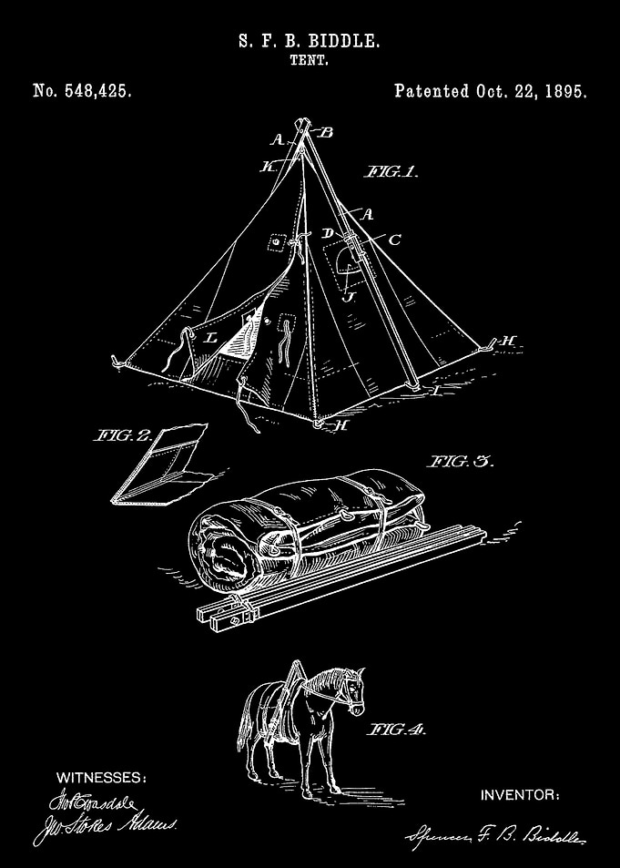 Tent patent 1895
