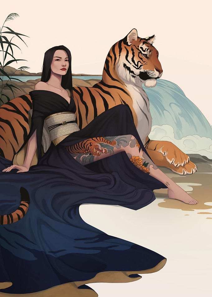 Satin Samurai Water Tiger