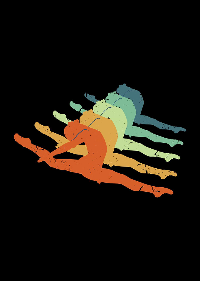 Women Gymnastic Retro